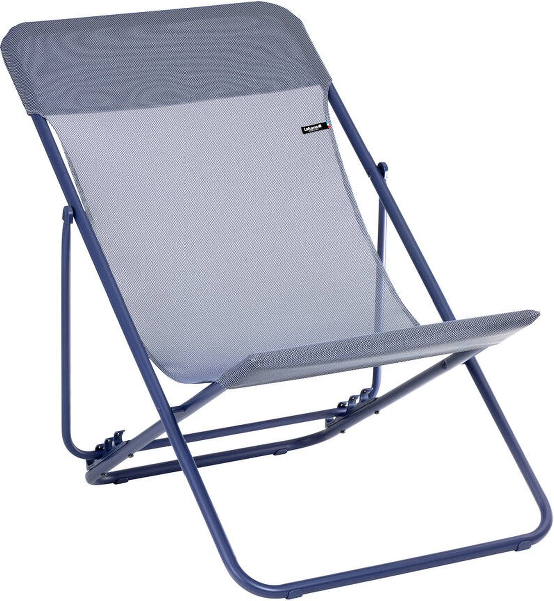 Lafuma Maxi Transat – Strandstuhl – faltbar – verstellbar – Farbblock – Indigo