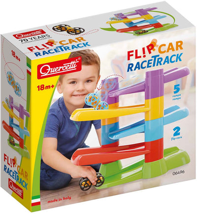 Quercetti Racing Track mit Flip Cars, 7dlg.