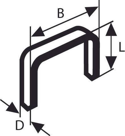 Bosch - nicht mit Flachdraht Typ 54 12,9 x 1,25 x 8 mm