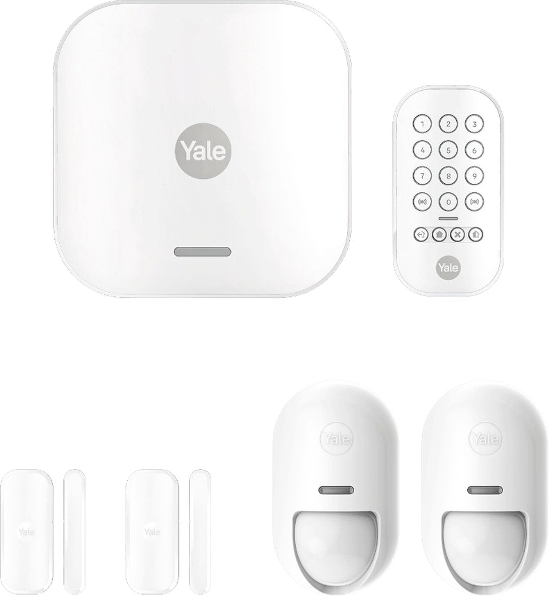 Yale – Smart Alarm System Starter Kit Plus – Weiß – Abonnement optional