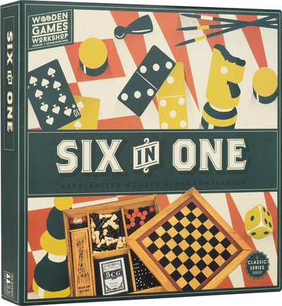 Holzspiel Workshop 6 in 1 Game Box Holz