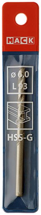 Mack 1018408 – Metallbohrer HSS G DIN 338 ø 6,0 x 93 mm | 5 Stück