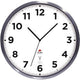 Außenwanduhr Alba Horextra gesteuert analog silberweiß