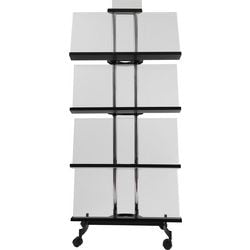 Prospekthalter alba pur m stahl silber schwarz