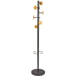 Garderobe Alba Music Stahl, schwarzes Holz
