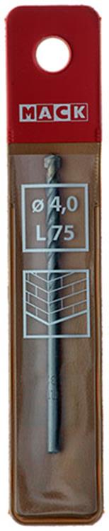 Mack 1018437 - Steinbohrer ø 4,0 x 75 mm | 5 Stück