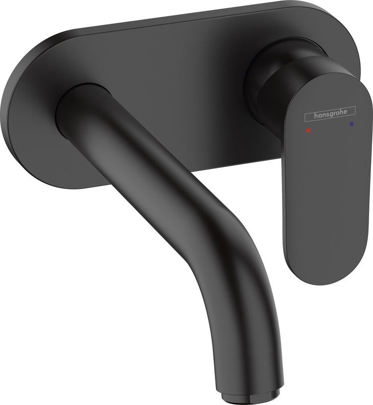 Hansgrohe Lackmischung – Einbau-Waschtischmischer – Einhebelbedienung – Größe 20,7 cm – mattschwarz