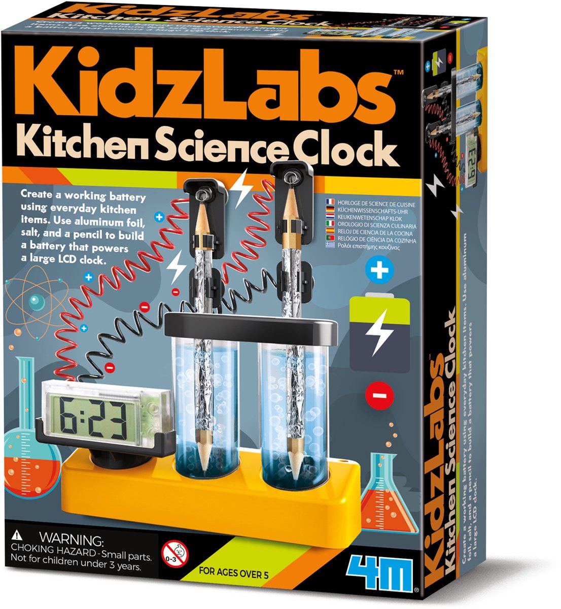 4 m Wissenschaft und Spiele – Bauen Sie Ihre Küchenuhr – Bausatz – Kidzlabs – 5+