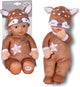 Baby born schlafendes Reh – 30 cm – Babypuppe