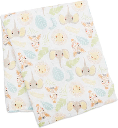 Lulujo Pucktuch 100 % Baumwolle 120 x 120 cm – Dschungelsafari