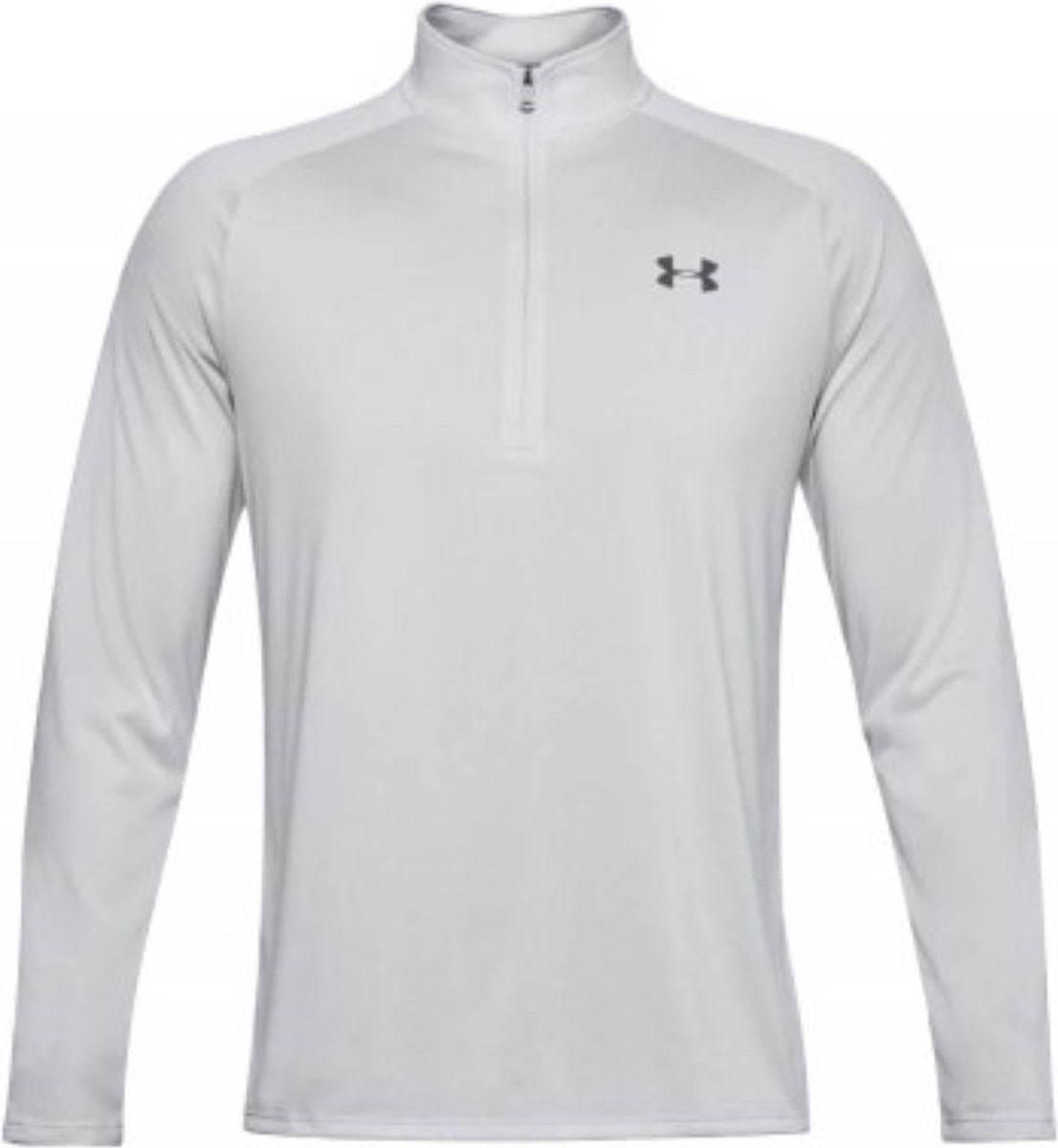 Under Armour UA Tech 2.0 1 2 Zip-Gray Herren-Sporttrikot – Halo Grey – Weiß