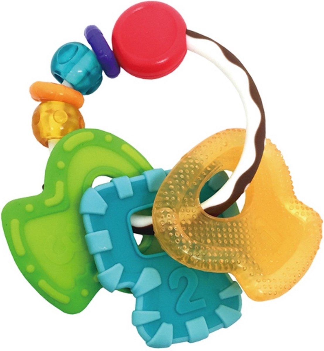 Infantino Slide Chew Beißring Schlüssel Rassel und Beißring BK-05133