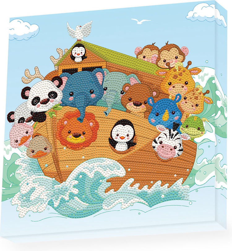 Diamond dotz® Diamond Dotz - Diamond Painting Set - 28x28cm - Tiere - Arche Noah