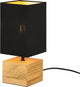 Rl lebe dein Licht Reality Woody – Tischlampe – Schwarz;Braun