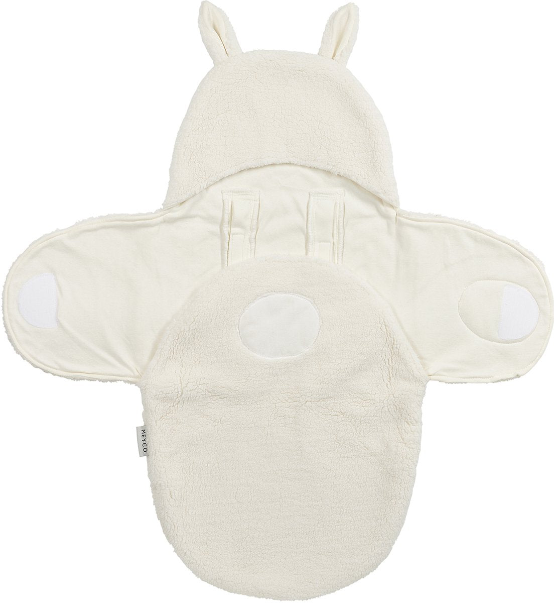 Meyco Baby-Kaninchen-Wickeldecke – Teddy – Natur