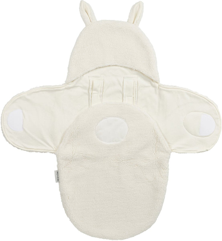 Meyco Baby-Kaninchen-Wickeldecke – Teddy – Natur