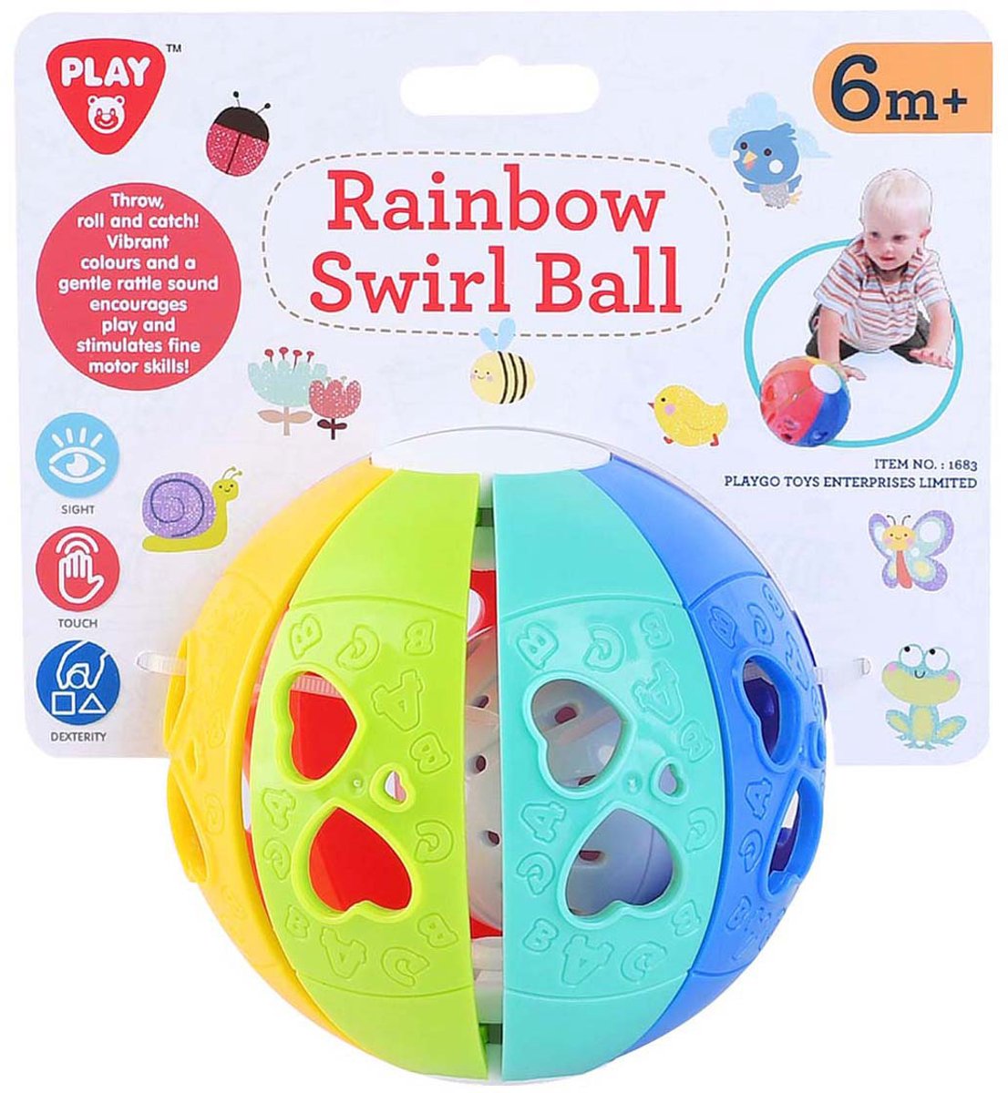 Spielen Sie Rainbow Dwarrel Ball mit Ratschenklang