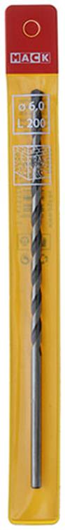 Mack 1018462 - Betonbohrer DIN 8039 ø 6,0 x 200 mm | 5 Stück