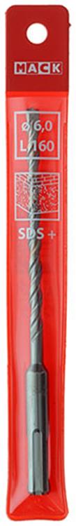 Mack 1018478 – Bohrhammer SDS+ ø 6,0 x 160 mm | 5 Stück