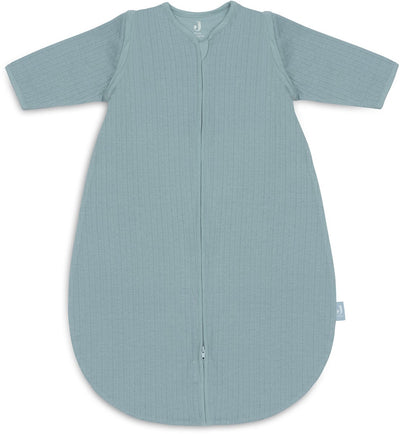 Jollein Babyschlafsack Sommer mit abzippbarer Hülle 110cm – rund – offenes Meergrün – Sommerschlafsack