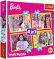 Trefl 4 in 1 Barbie-Puzzle 35,48,54,70 Teile