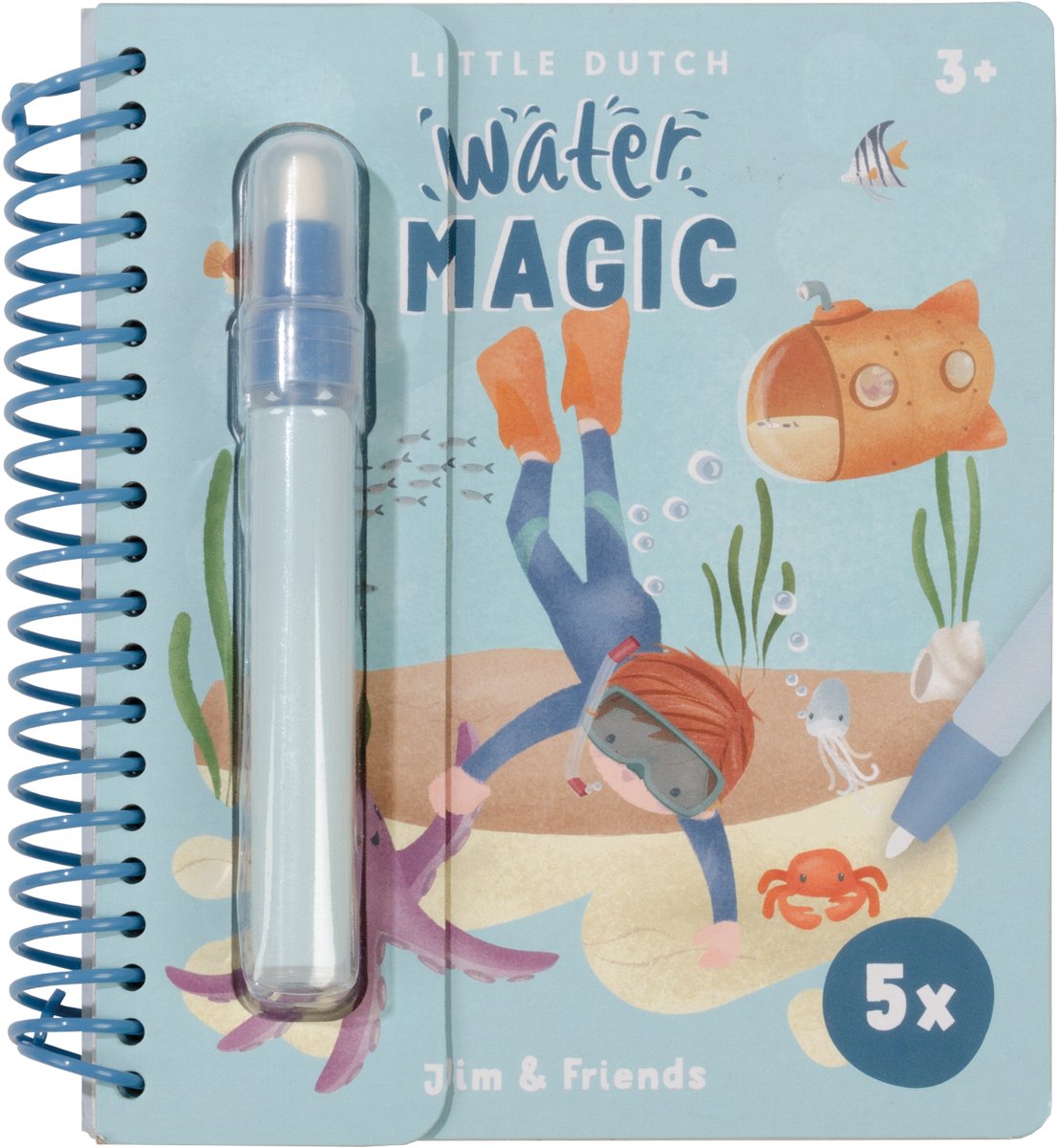 Little Dutch Jim Friends – Wassermalbuch