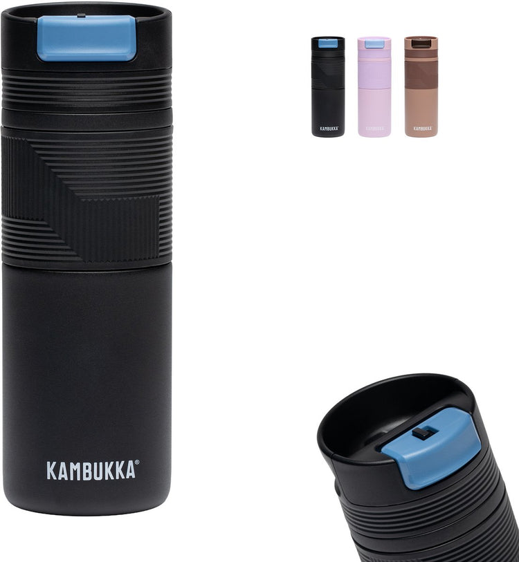 Kambukka Cabo Grip Thermobecher 500 ml – Kaffeebecher to go – auslaufsicherer Kaffeebecher – Edelstahl – Moonlight Haze