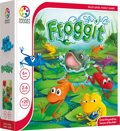 Smartgames froggit – strategisches Familienbrettspiel – mehrere Spielebenen – 2 bis 6 Spieler – ab 6 Jahren