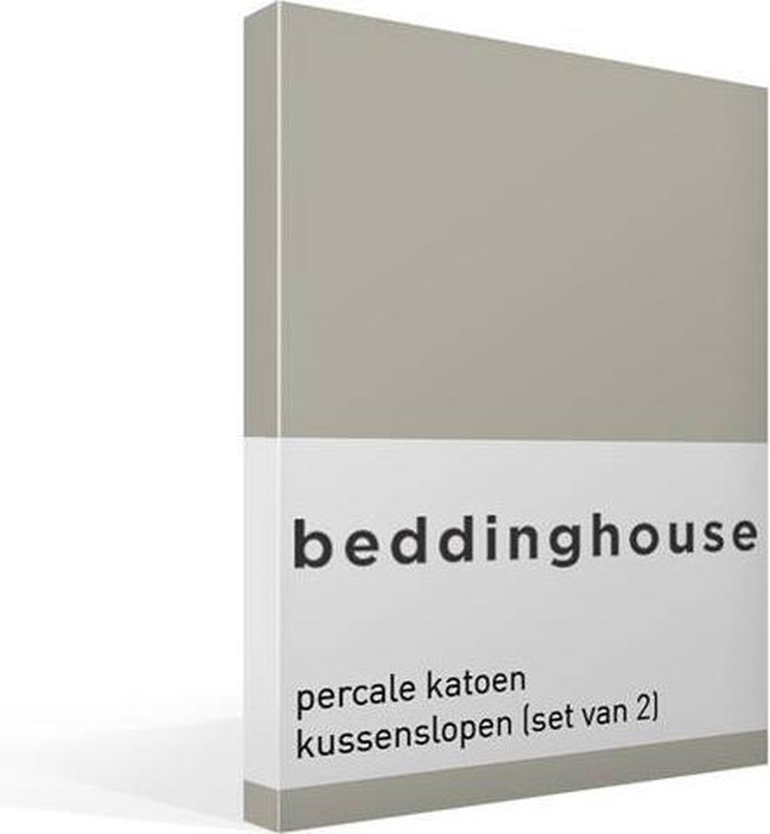 Bettwäschehaus – Perkal-Baumwolle – Kissenbezüge – 2er-Set – 60 x 70 cm – Sand