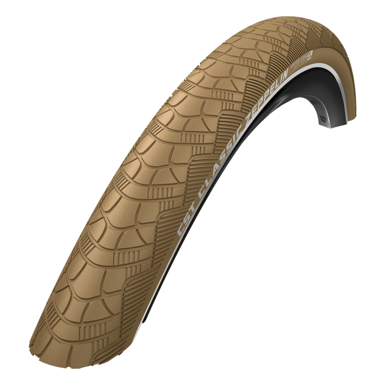 CST-Reifen Zeppelin 26 x 1,75'' 47-559 – Khaki mit Reflexion