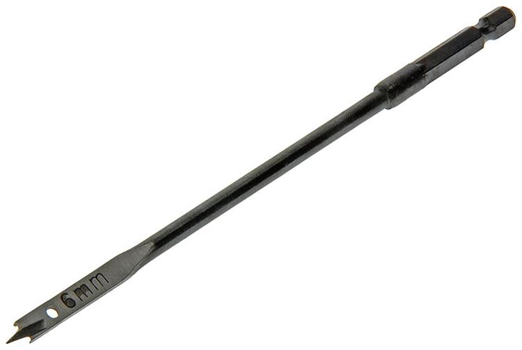 Mack 1018512 - Flachholzbohrer DIN 7487 ø 6,0 x 160 mm | 5 Stück