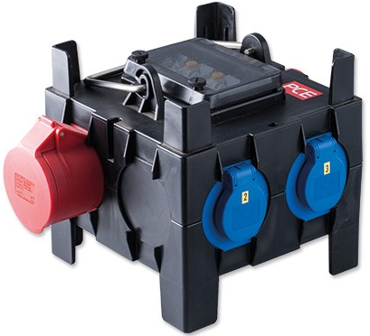 Keraf-Verteilerkasten 3x16a 3x230v + Schleife 1x32a 5p 400v