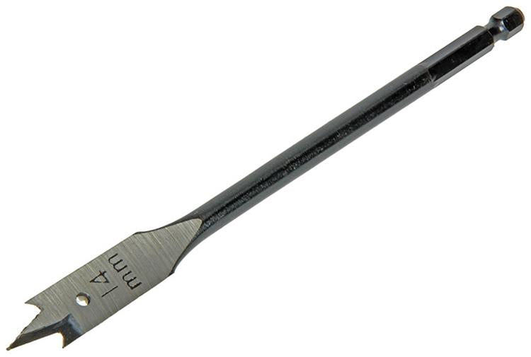 Mack 1018516 - Flachholzbohrer DIN 7487 ø 14,0 x 160 mm | 5 Stück