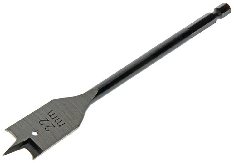Mack 1018520 - Flachholzbohrer DIN 7487 ø 22,0 x 160 mm | 5 Stück