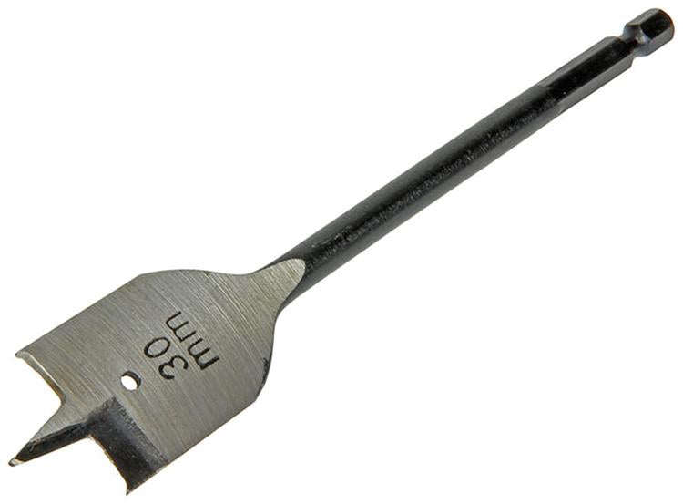 Mack 1018522 - Flachholzbohrer DIN 7487 ø 30,0 x 160 mm | 5 Stück