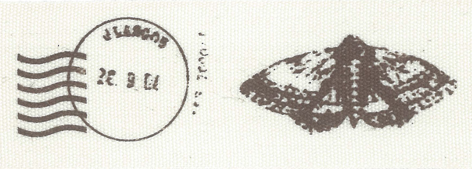 Vaessen creative • Band 25 m x 25 mm Stempel Schmetterling