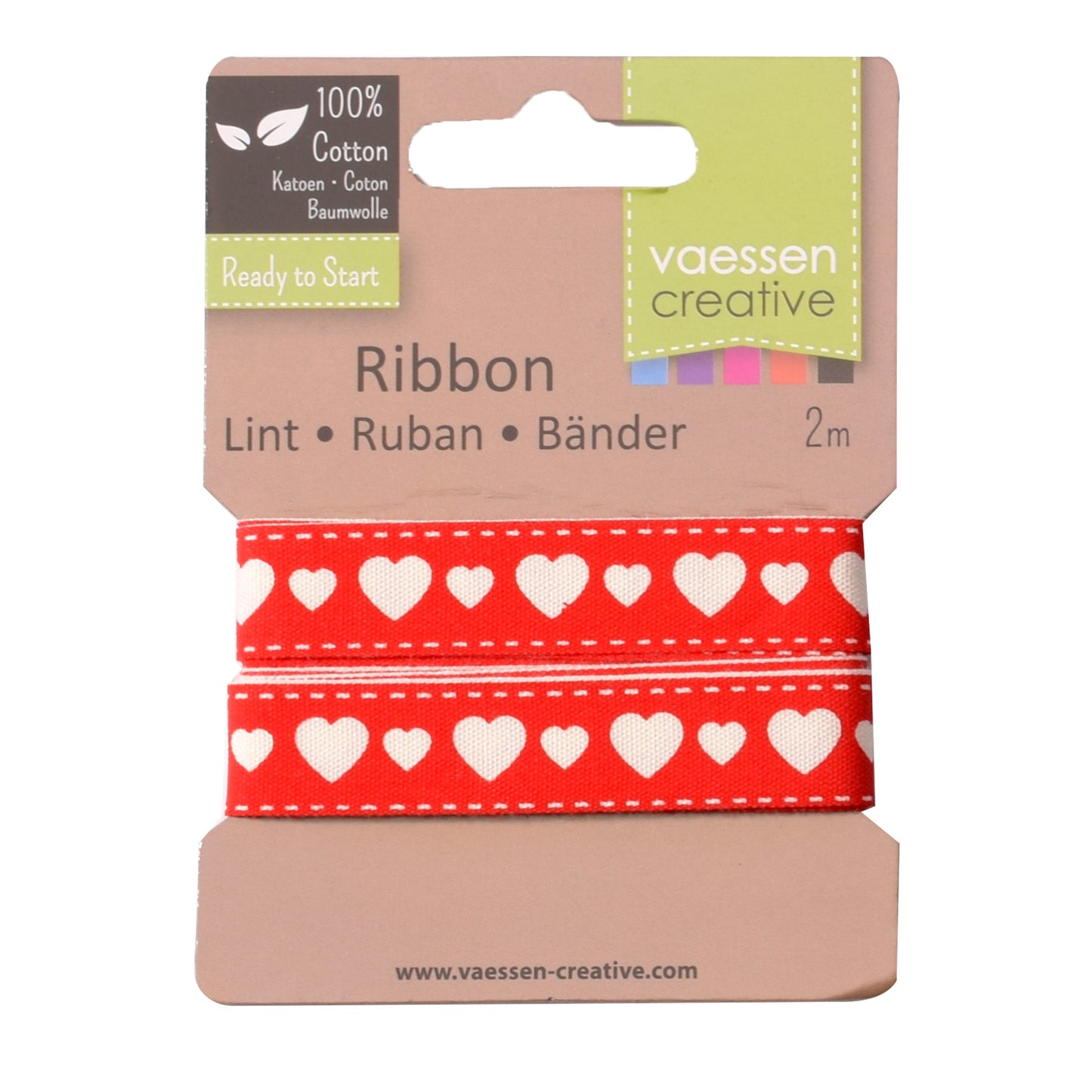 Vaessen creative • Band 2mx15mm Herz