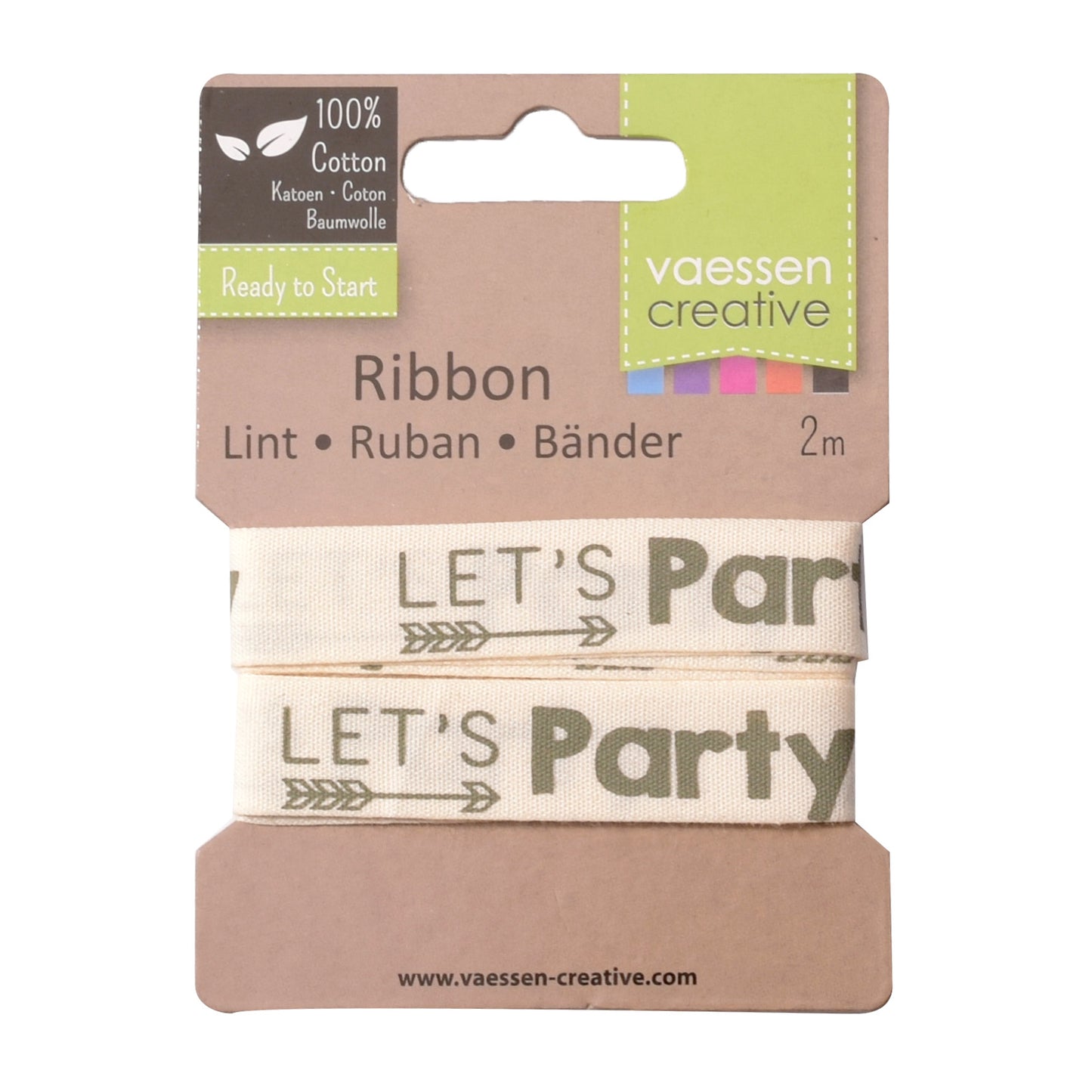Vaessen creative • Band 2mx15mm deu Let's Party