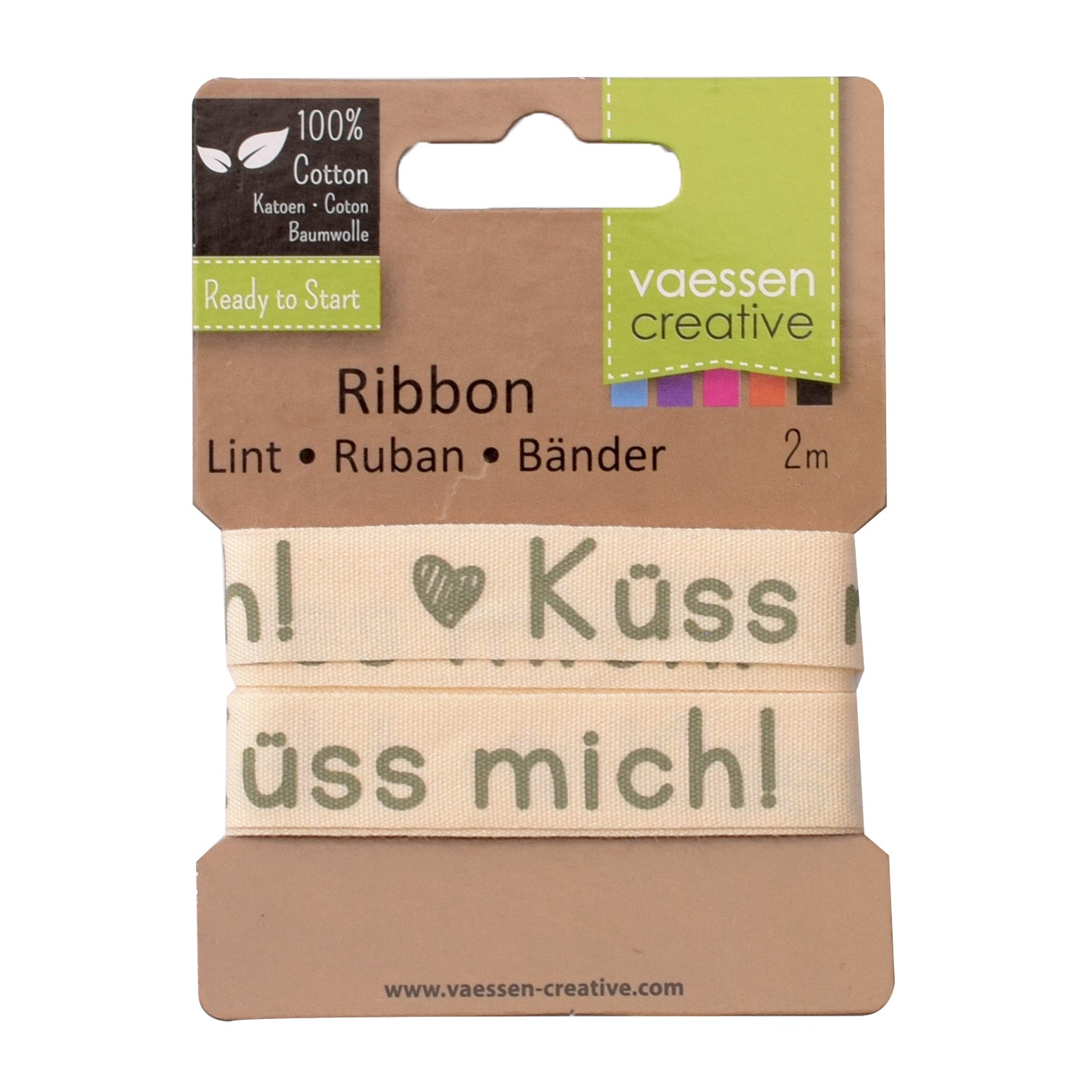 Vaessen creative • Band 2mx15mm de küss mich!