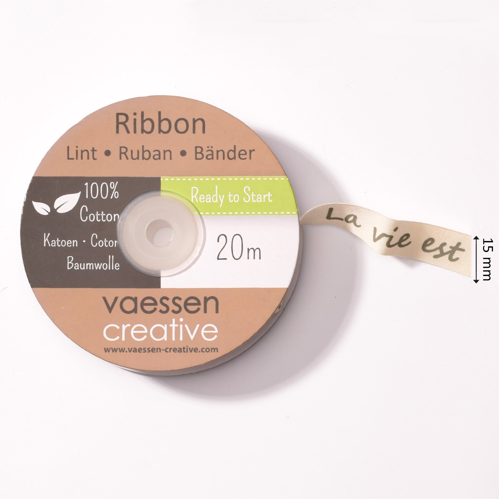 Vaessen creative • Band 20 m x 15 mm von der Marke „Vie est Belle“.