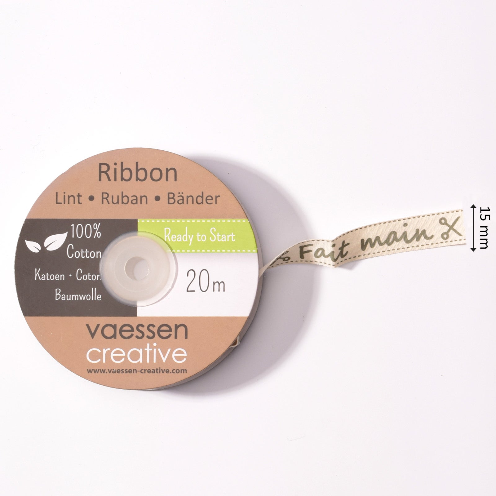 Vaessen creative • Band 20 m x 15 mm für fertiges Hauptmaterial
