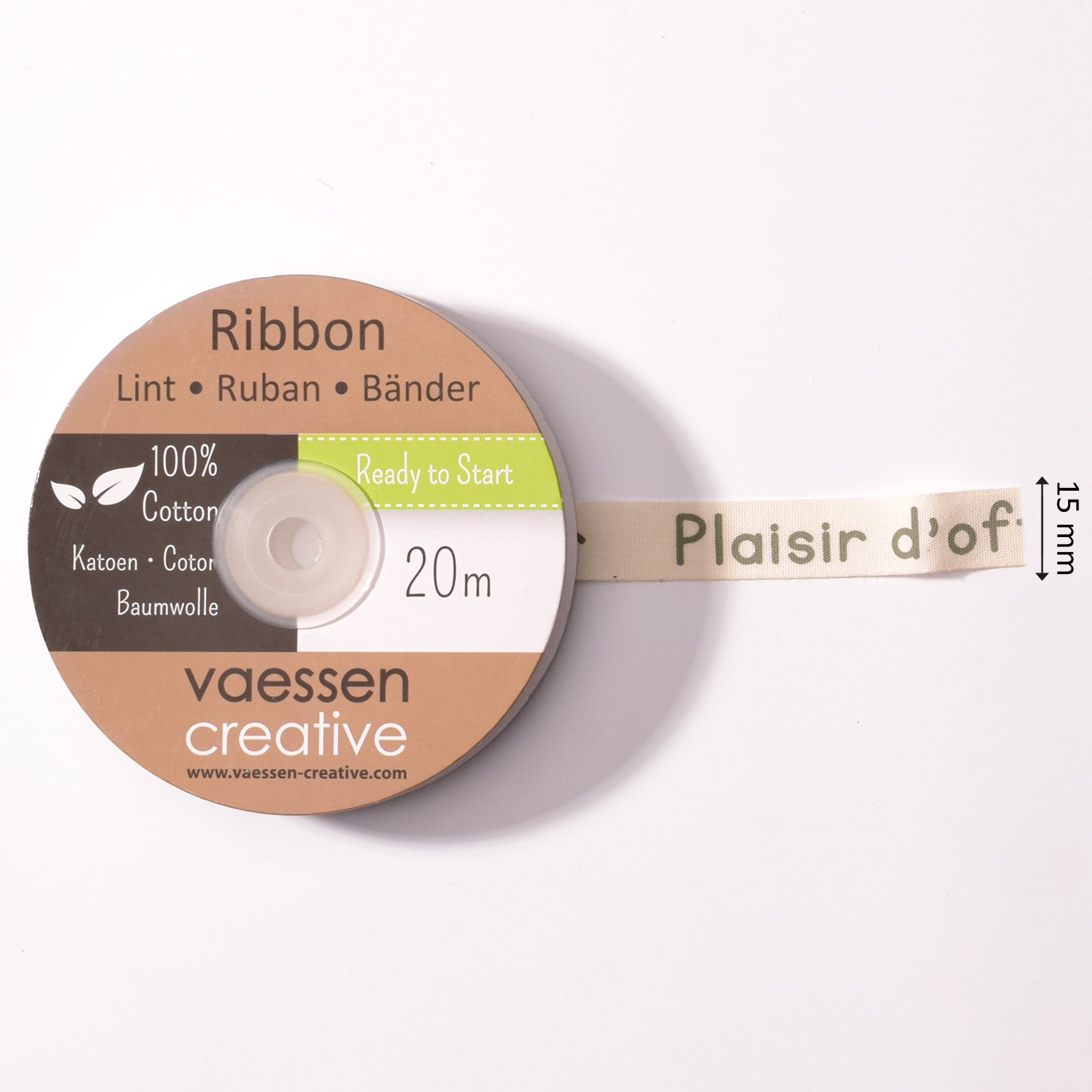 Vaessen creative • Band 20 m x 15 mm zum Basteln