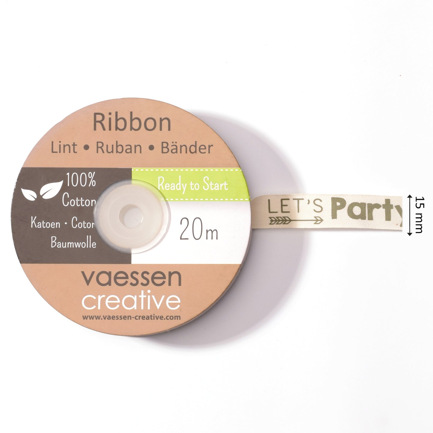 Vaessen creative • Band 20 m x 15 mm deu Let's Party