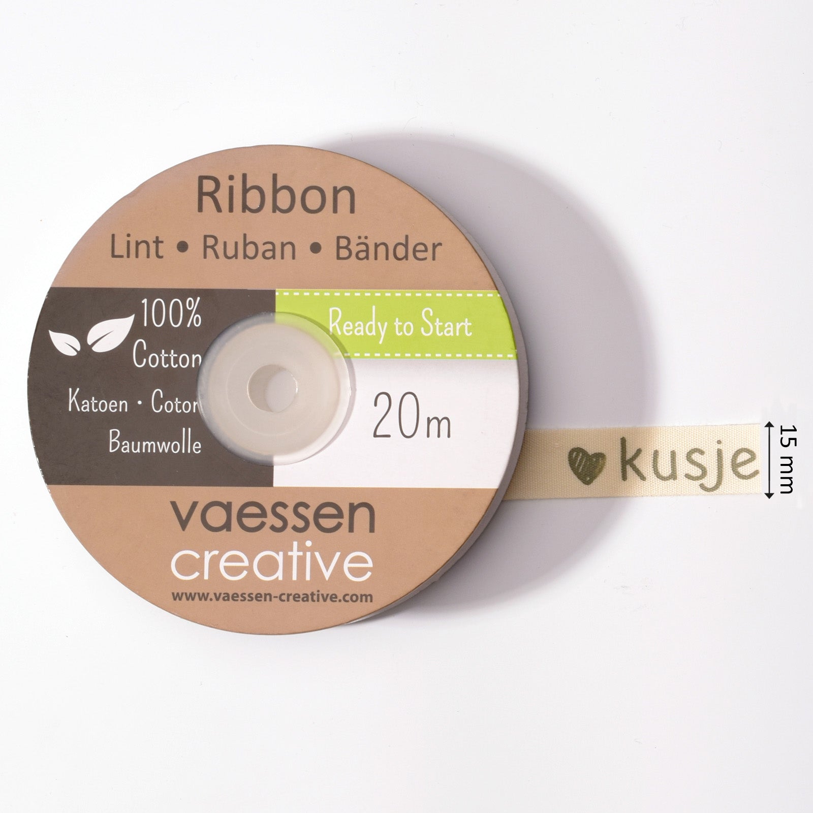 Vaessen creative • Band 20mx15mm nl kiss