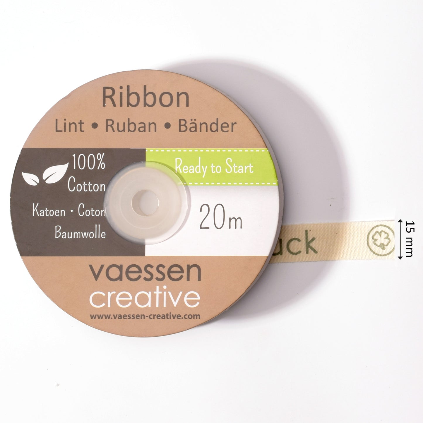 Vaessen creative • Band 20mx15mm de glück
