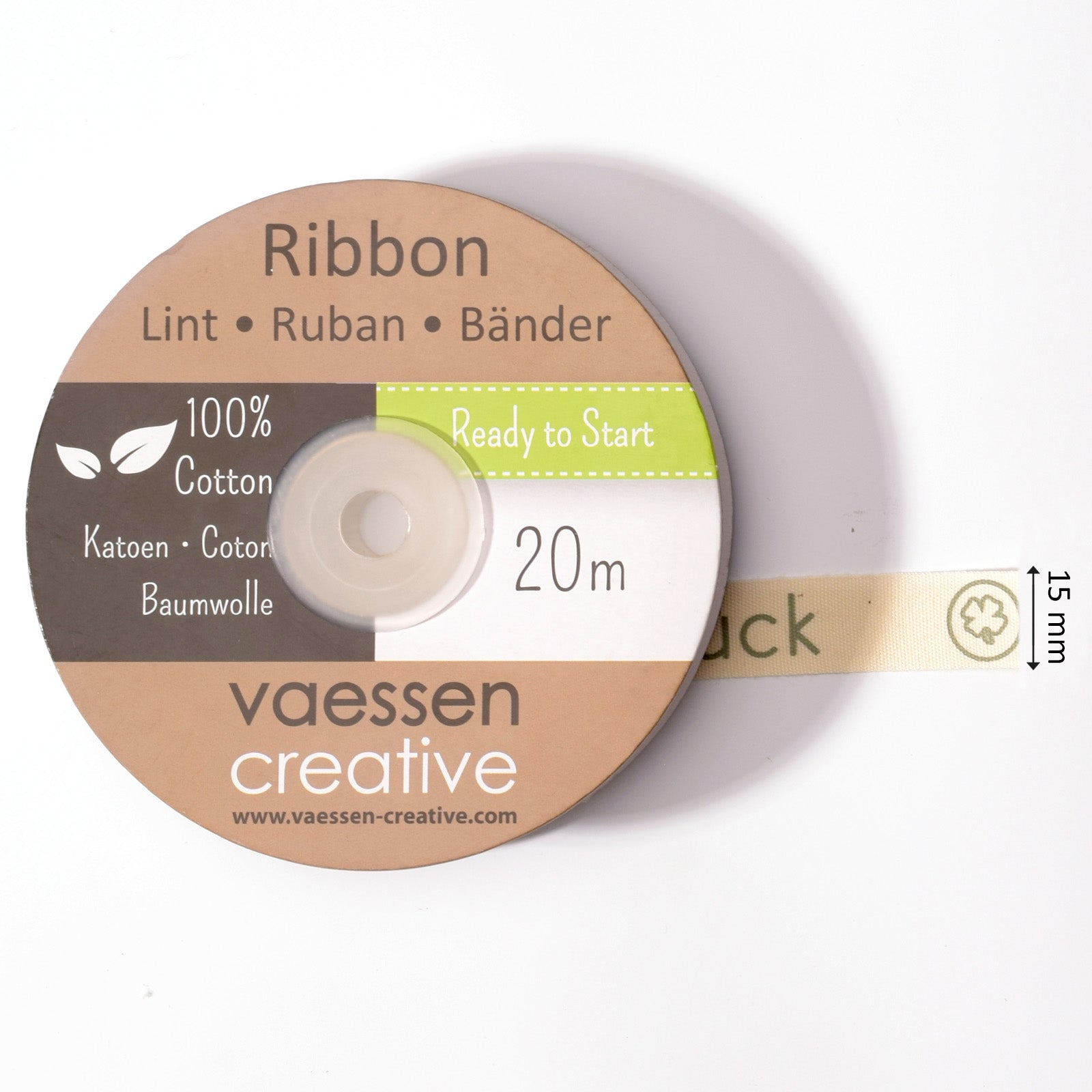 Vaessen creative • Band 20mx15mm de glück