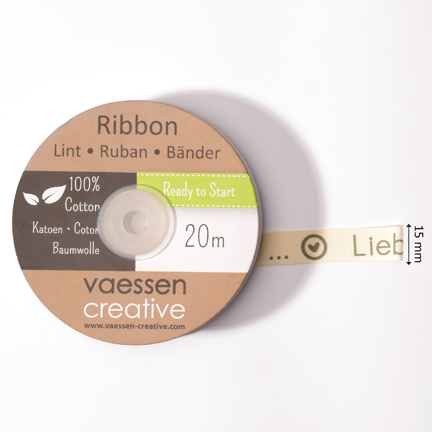 Vaessen creative • Band 20mx15mm de liebe ist ...