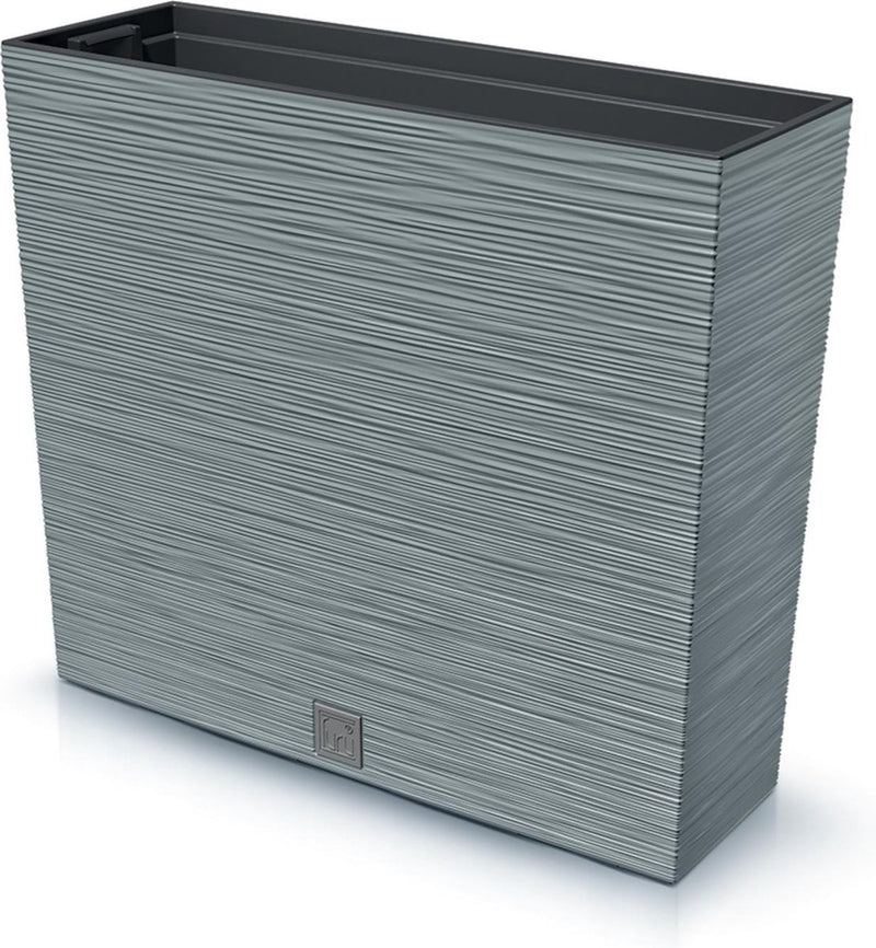 Prosperplast Furu Case Tower – Blumentopf-Übertopf mit Einsatz – für drinnen und draußen – Farbe Beton (grau)