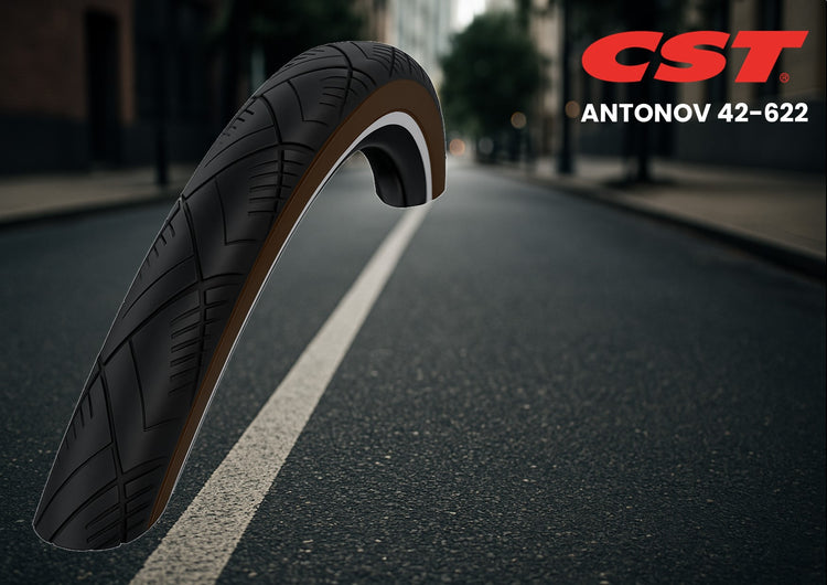 CST-Reifen Antonov 28 x 1,60'' 42-622 – schwarzbraun mit Reflexion