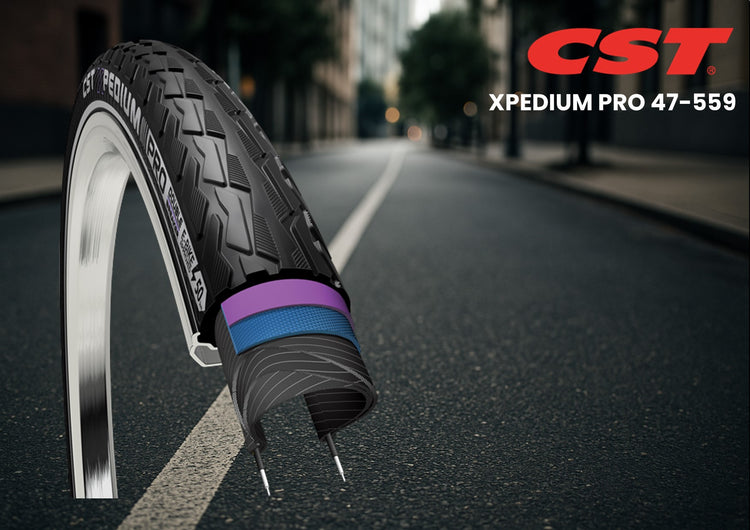 CST-Außenreifen xpedium pro 26 x 1,75'' 47-559 – schwarz mit Reflexion